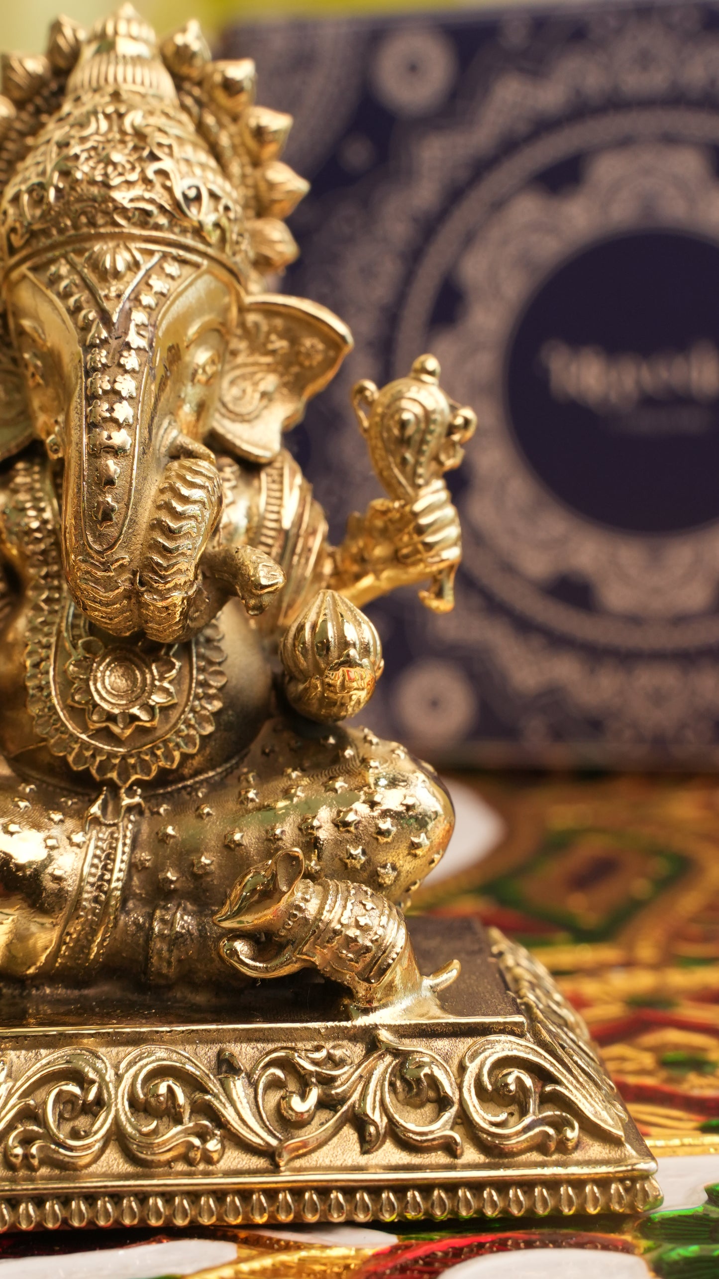 Brass Laxmi Ganesh Combo – 3.25 Inch | Auspicious Idol Pair for Wealth & Wisdom