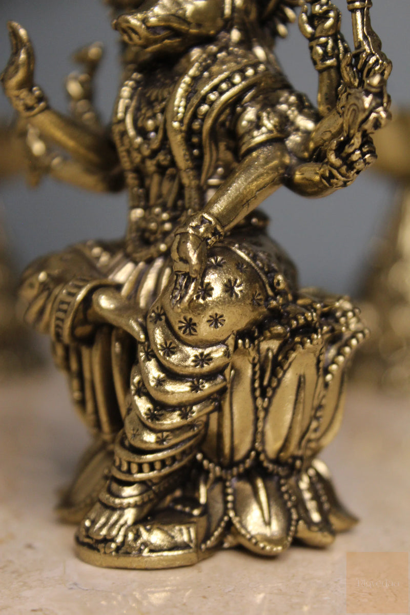 Brass Ashta Matrika Varahi Amman Idol (3.75 Inch)