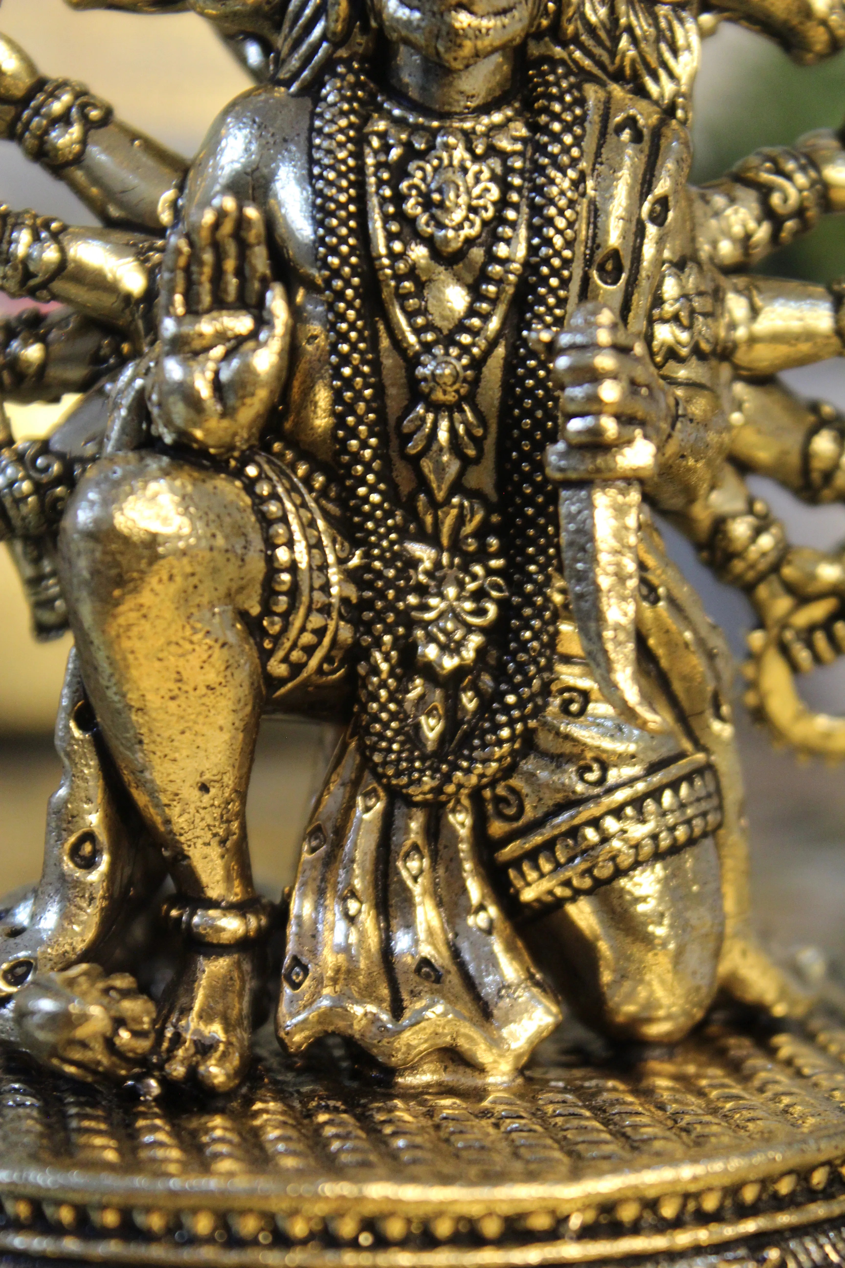 Panchmukhi Hanuman Brass Murti – 4.5 Inch | Five-Faced Hanuman Idol for Protection & Devotion