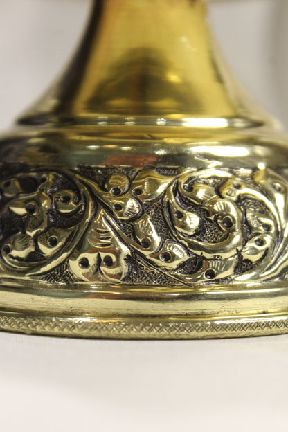 Brass Gaj Laxmi Diya Temple Oil Lamp | Rigvedaa™