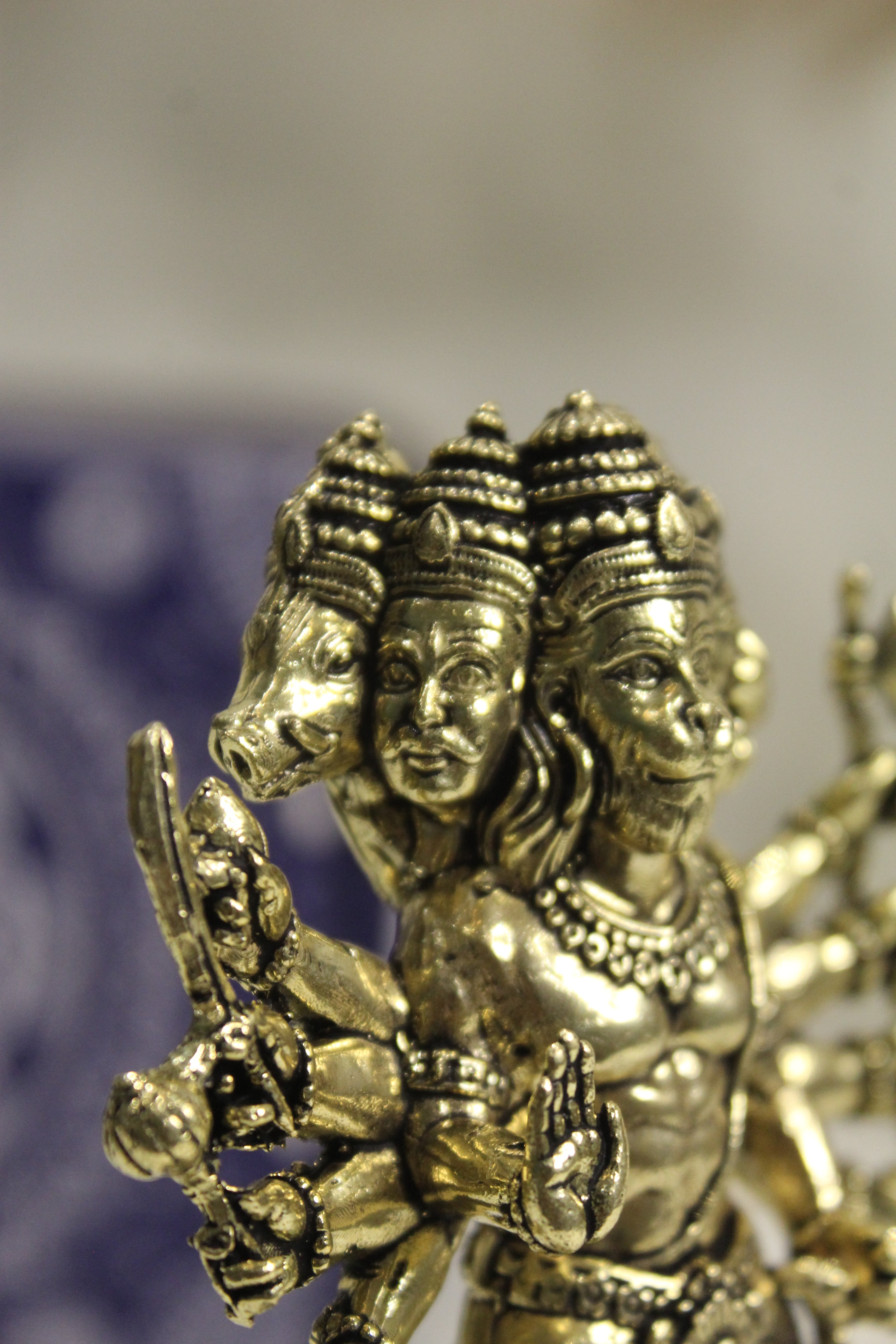 Standing Panchmukhi Balaji Idol | Premium Brass Sculpture with Intricate Detailing