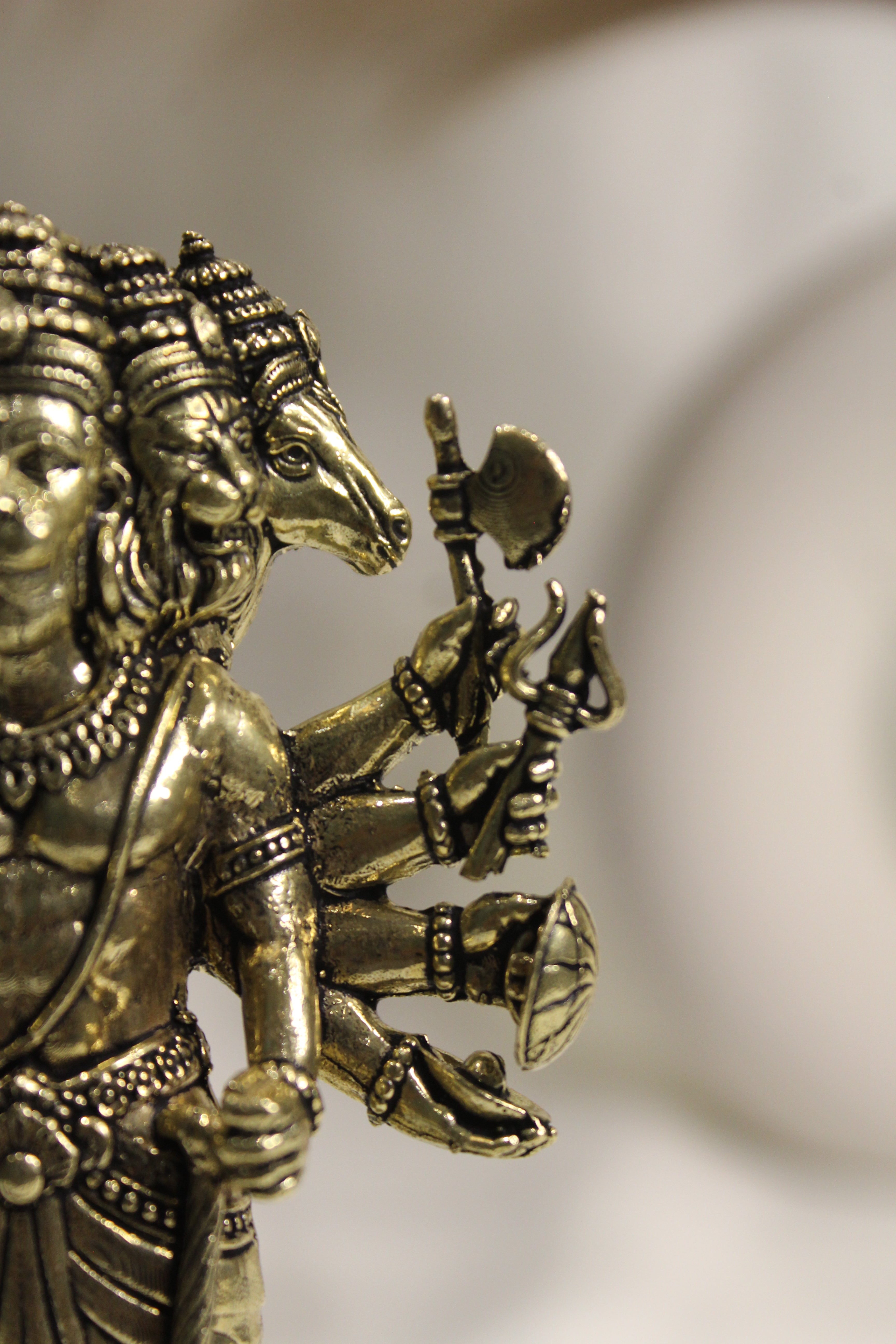Standing Panchmukhi Balaji Idol | Premium Brass Sculpture with Intricate Detailing