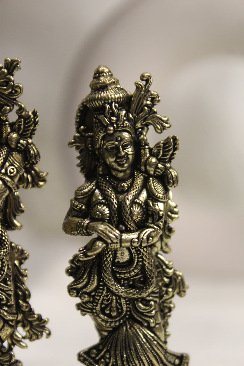 Handcrafted Radha Krishna Divine Love Murti (3.5")