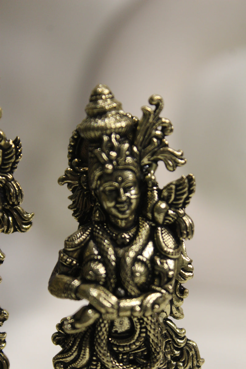Handcrafted Radha Krishna Divine Love Murti (3.5")