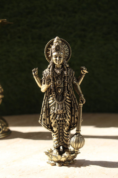 Brass Lord Vishnu Hari Standing Statue (5 Inch)