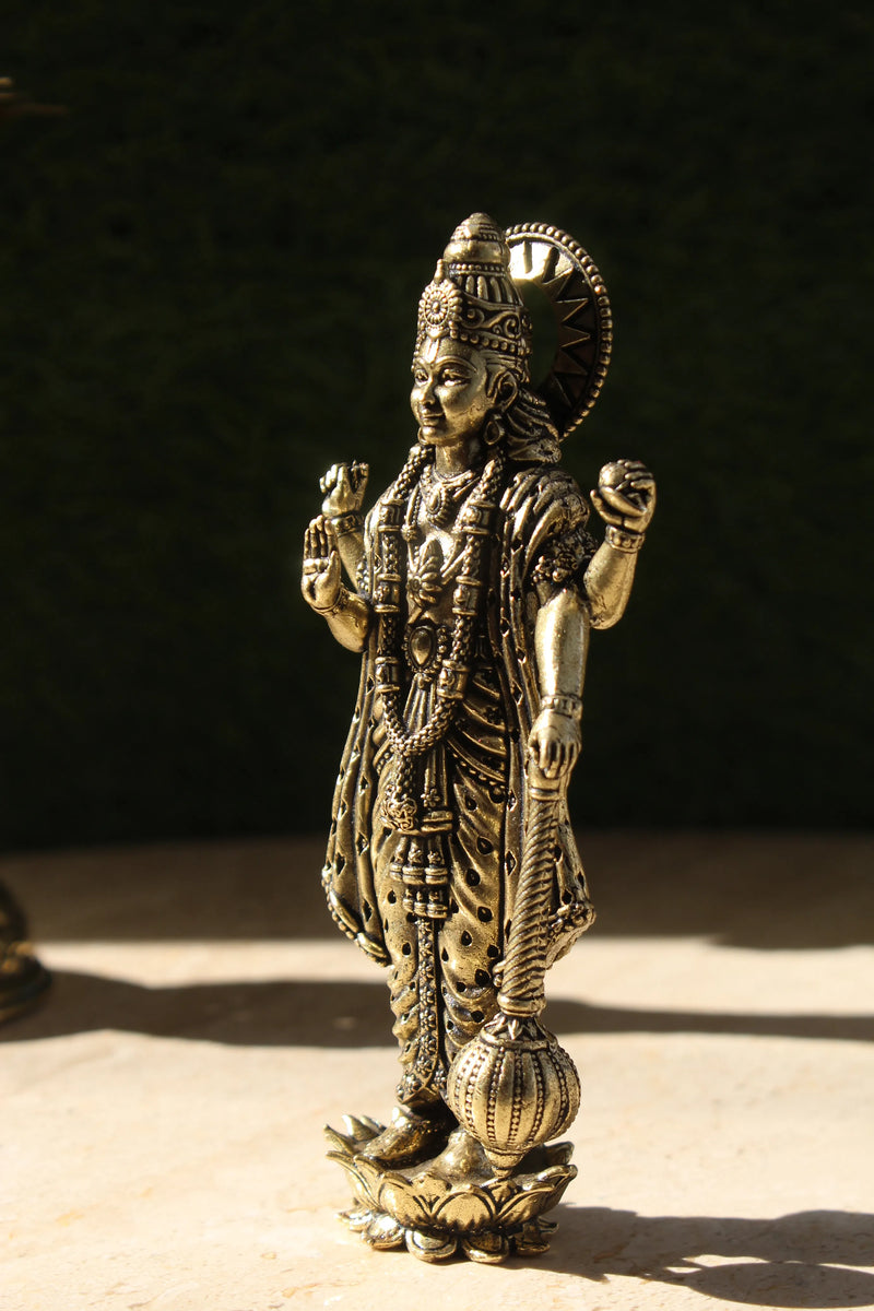 Brass Lord Vishnu Hari Standing Statue (5 Inch)