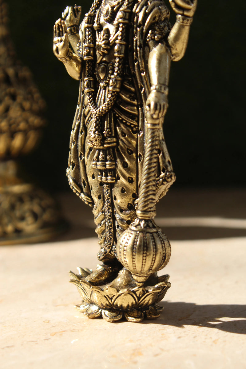 Brass Lord Vishnu Hari Standing Statue (5 Inch)