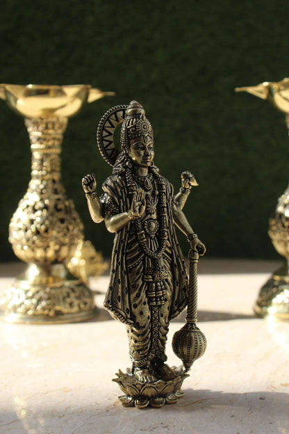 Brass Lord Vishnu Hari Standing Statue (5 Inch)