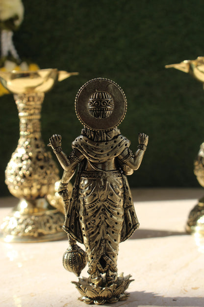 Brass Lord Vishnu Hari Standing Statue (5 Inch)