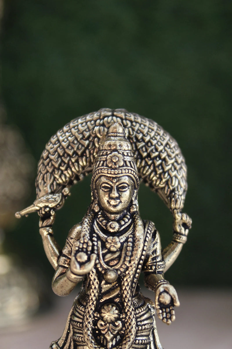 Brass Goddess Vasavi Mata Idol | Rigvedaa™ (3.25")