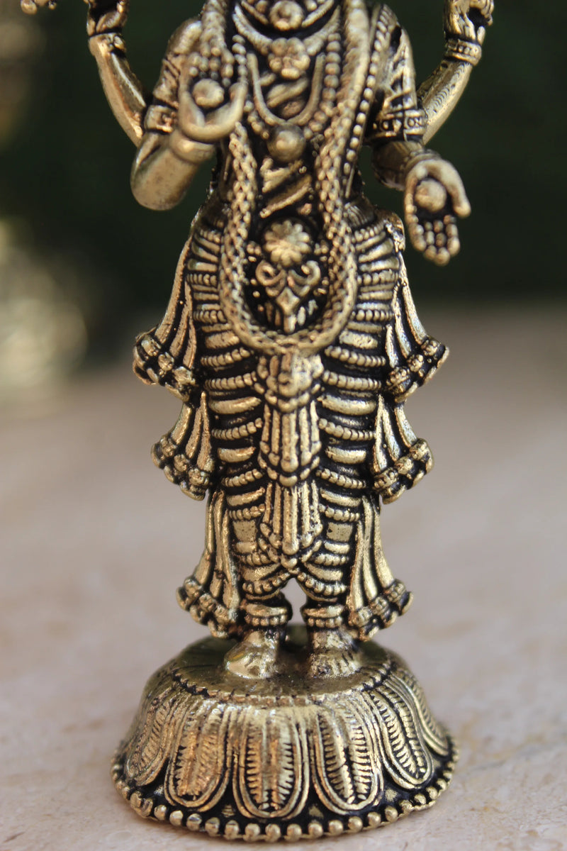 Brass Goddess Vasavi Mata Idol | Rigvedaa™ (3.25")