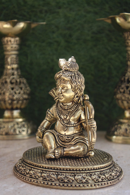 Brass Ram Lalla Ayodhya Temple Idol (4.00")