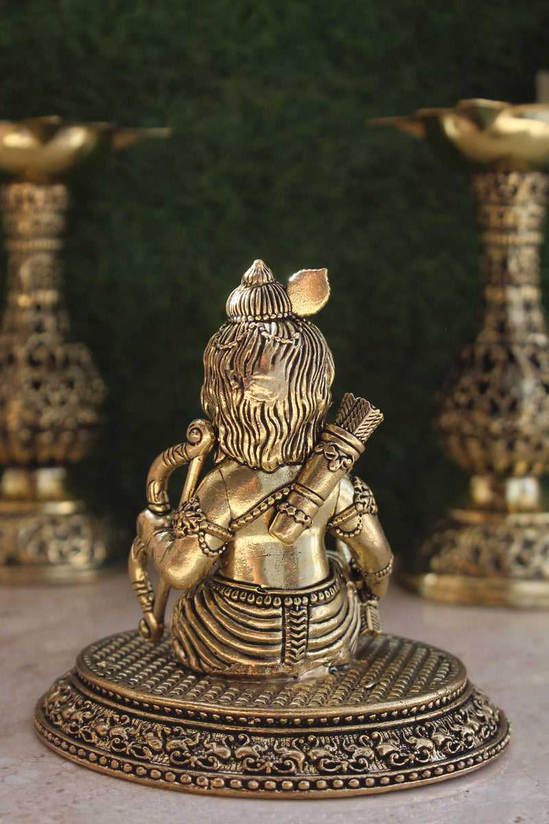 Brass Ram Lalla Ayodhya Temple Idol (4.00")