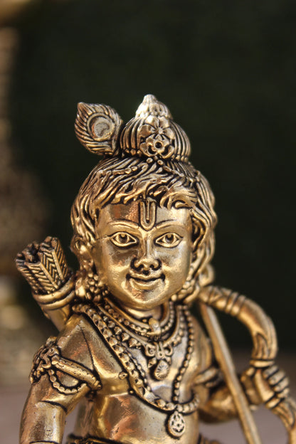 Brass Ram Lalla Ayodhya Temple Idol (4.00")