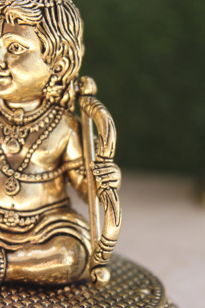 Brass Ram Lalla Ayodhya Temple Idol (4.00")
