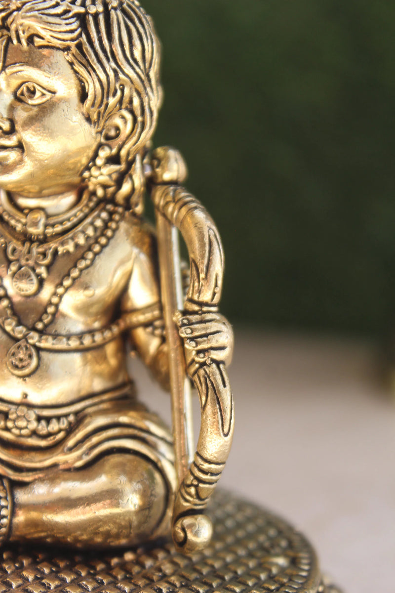 Brass Ram Lalla Ayodhya Temple Idol (4.00")