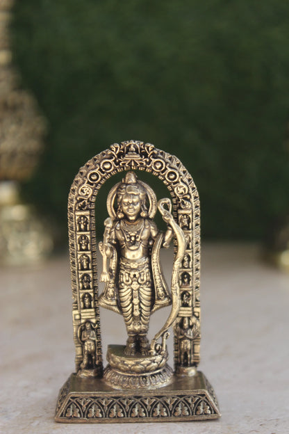 Brass Ram Lalla Ayodhya Temple Idol | Rigvedaa™