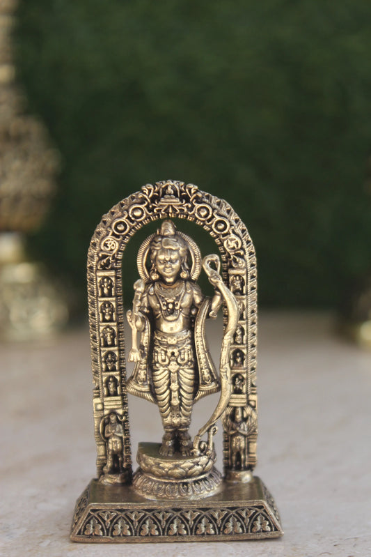 Brass Ram Lalla Ayodhya Temple Idol | Rigvedaa™
