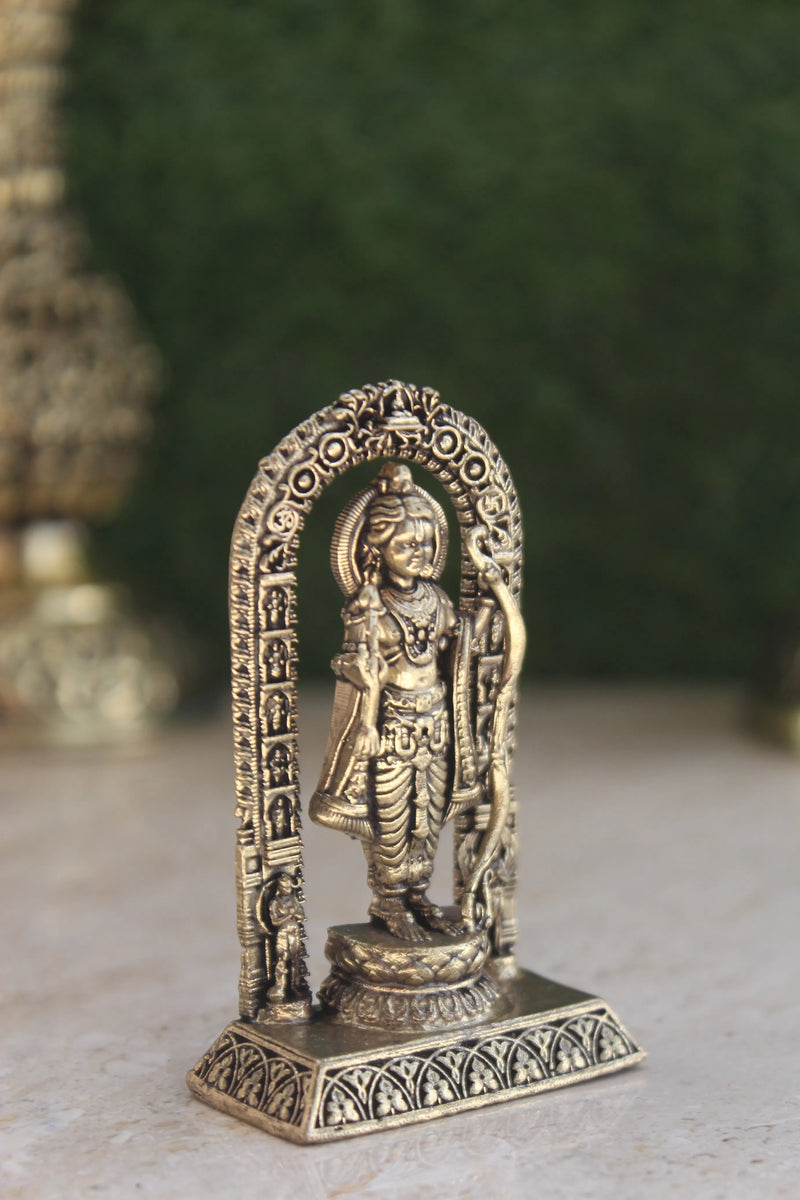 Brass Ram Lalla Ayodhya Temple Idol | Rigvedaa™