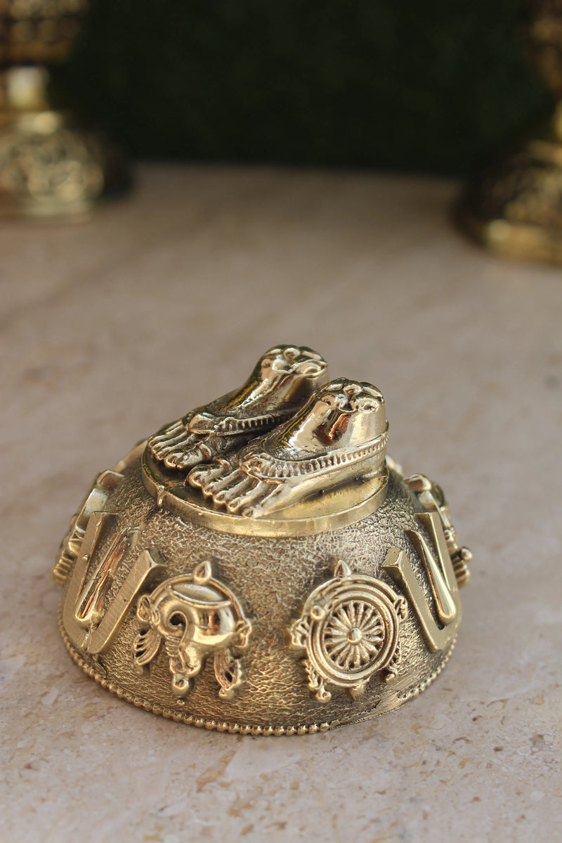 Lord Venkateswara Brass Feet Charan Paduka