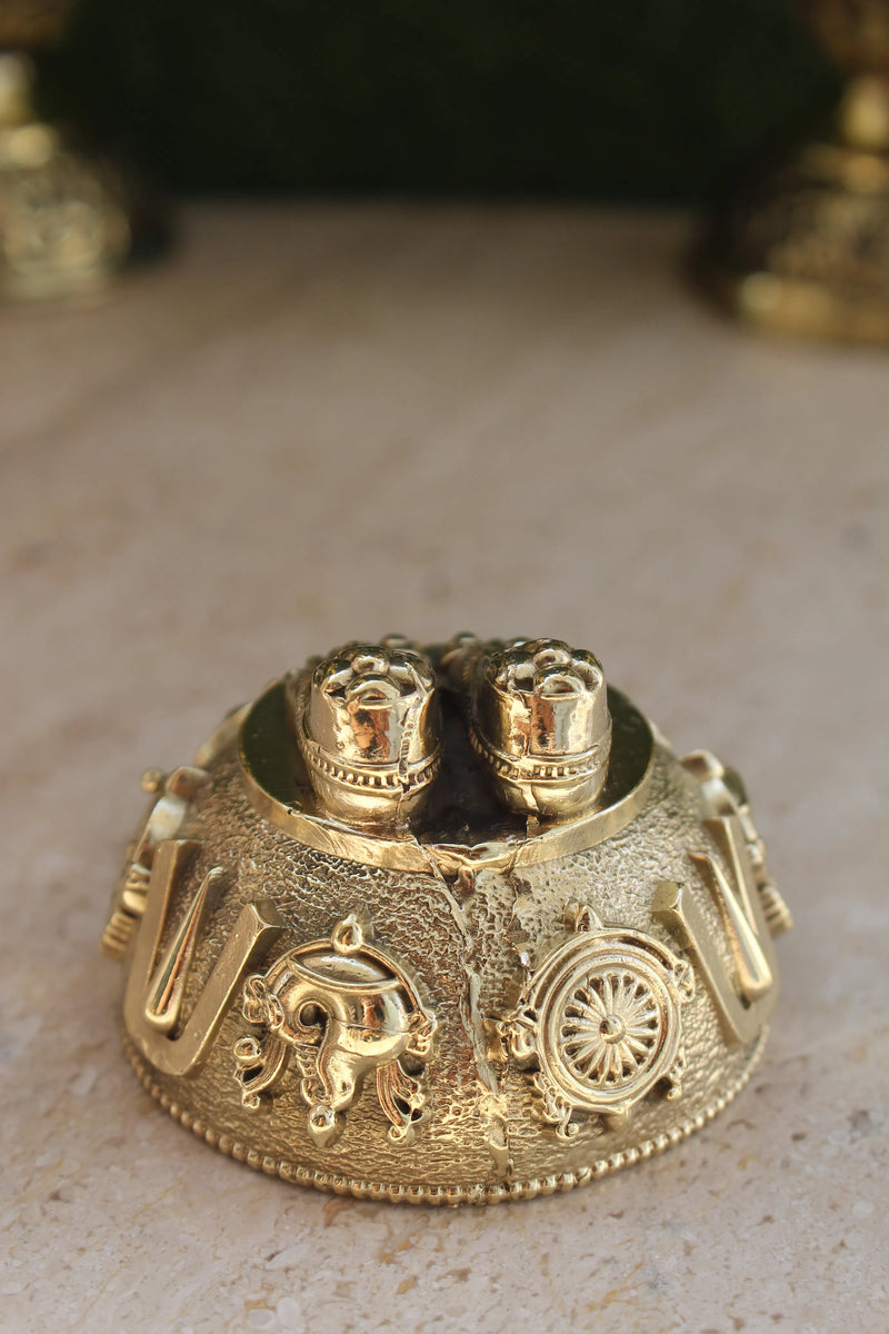 Lord Venkateswara Brass Feet Charan Paduka