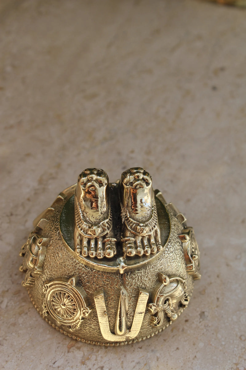 Lord Venkateswara Brass Feet Charan Paduka
