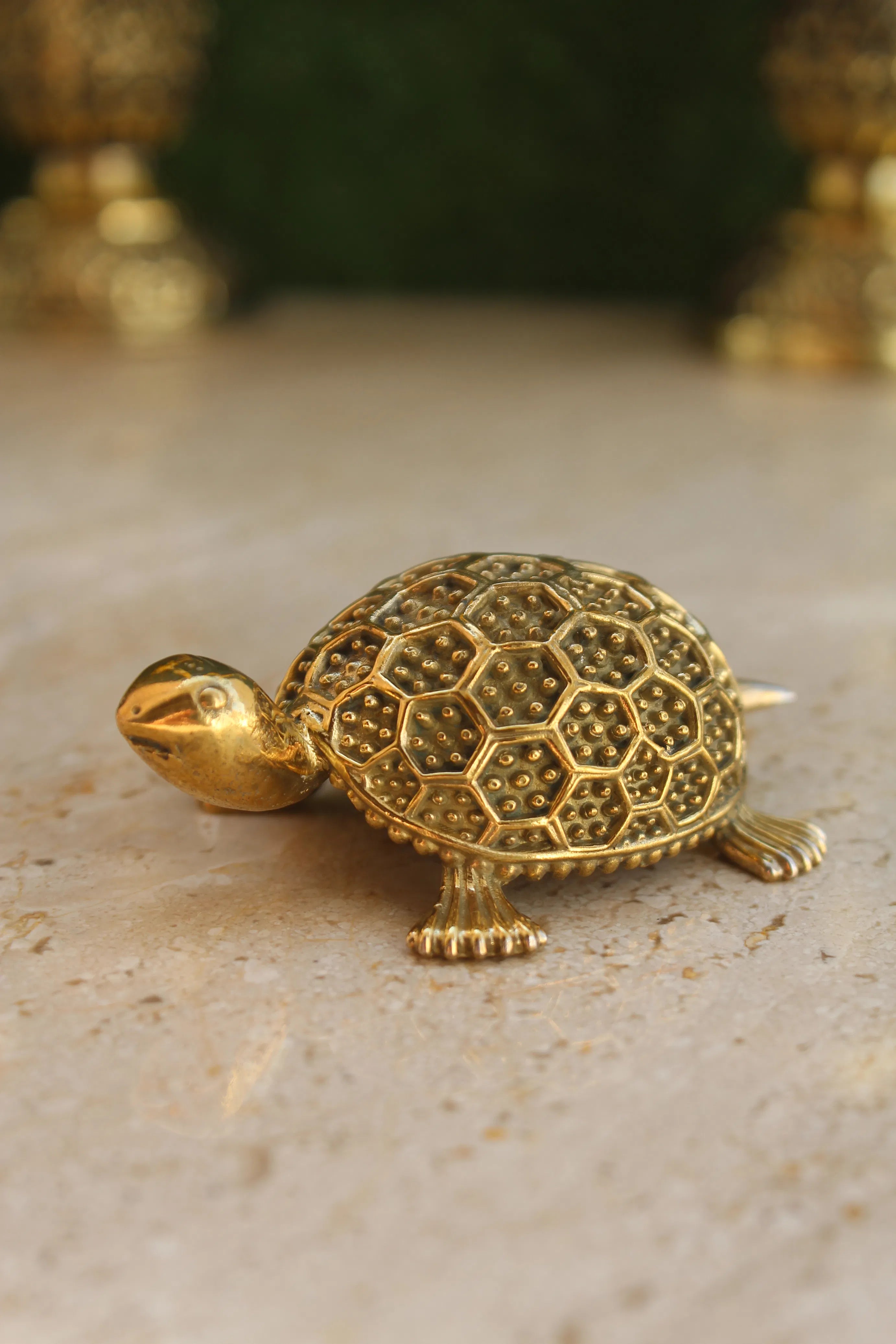 Brass Vastu Tortoise | Feng Shui Kachua for Wealth Prosperity & Home Protection