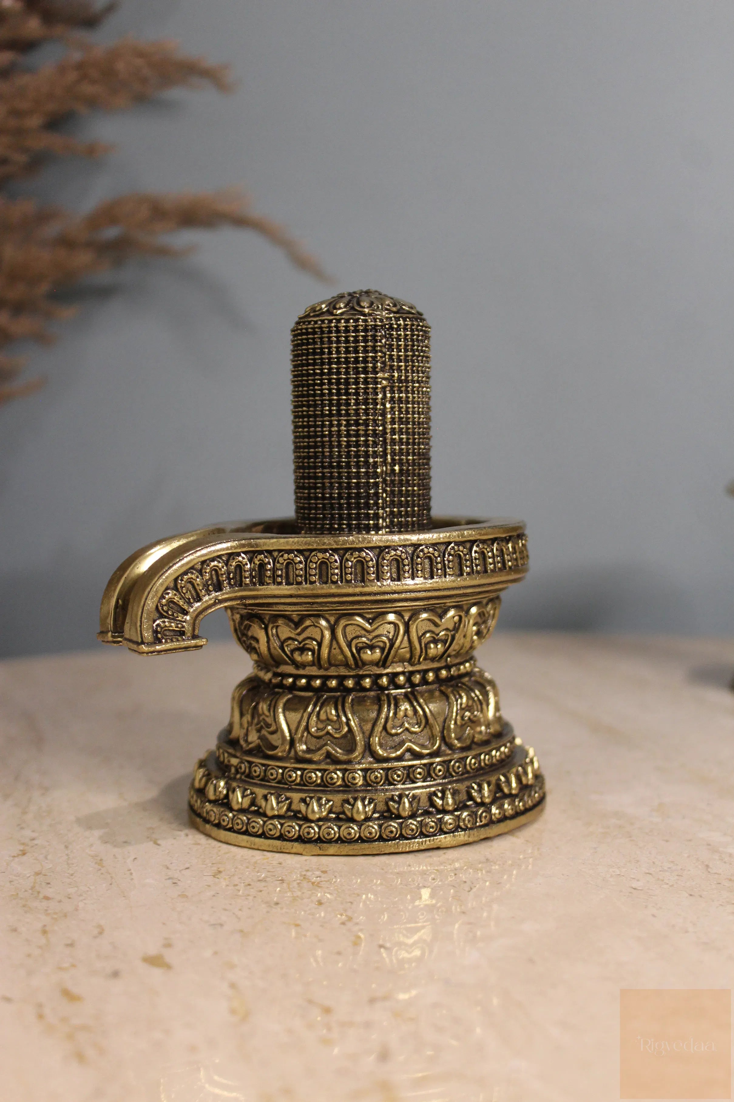 Sacred Brass 1008 Lingam Shivling Murti - 4.50"