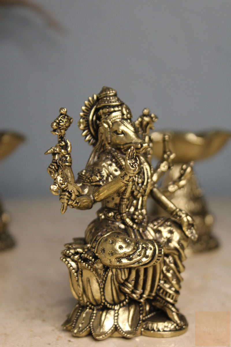 Brass Ashta Matrika Varahi Amman Idol (3.75 Inch)