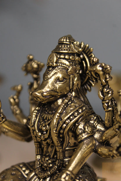 Brass Ashta Matrika Varahi Amman Idol (3.75 Inch)