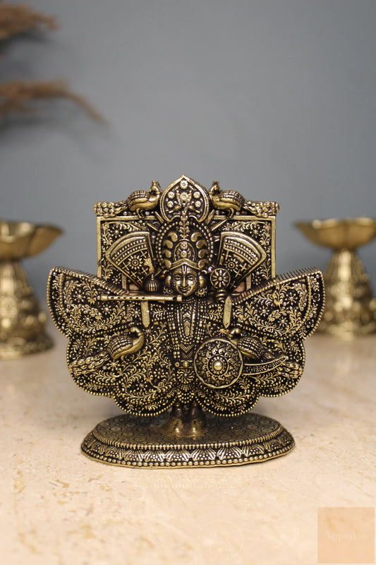 Brass Sanwaria Seth Krishna Idol | Rigvedaa™