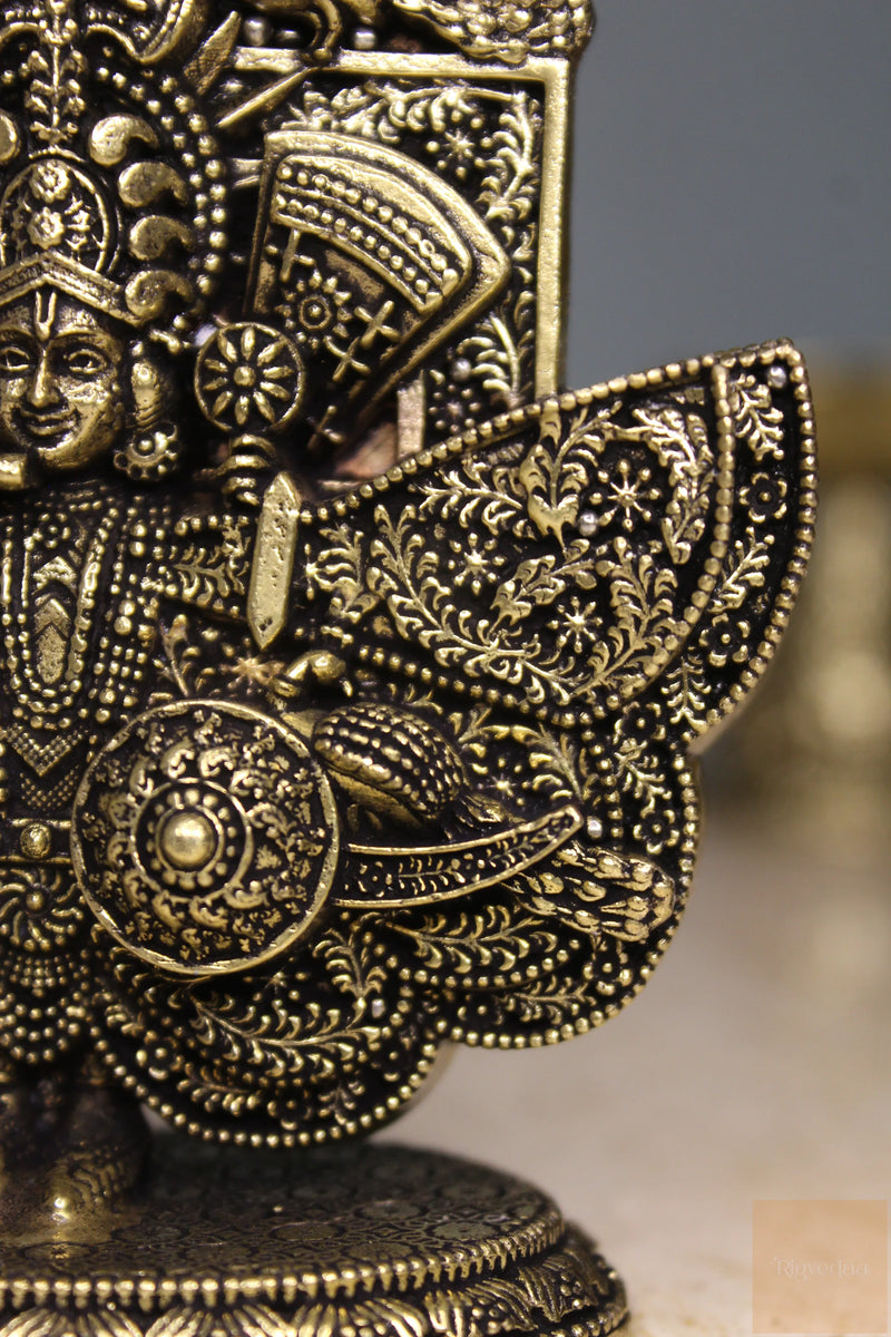 Brass Sanwaria Seth Krishna Idol | Rigvedaa™