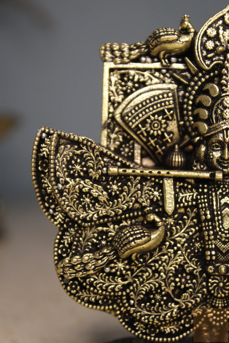 Brass Sanwaria Seth Krishna Idol | Rigvedaa™