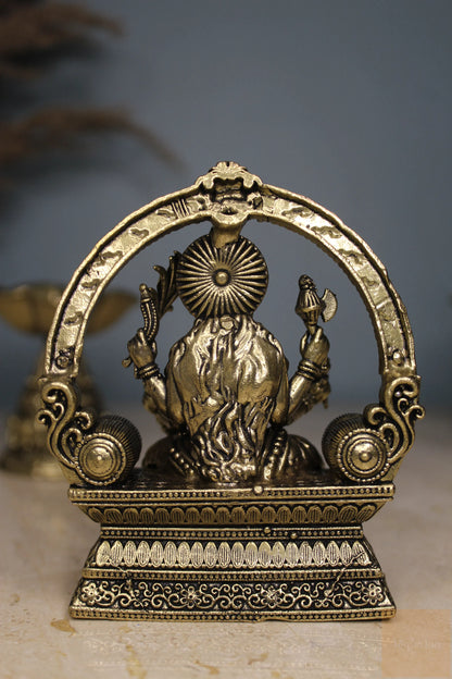 Brass Lalitha Tripura Sundari Devi Idol (4")