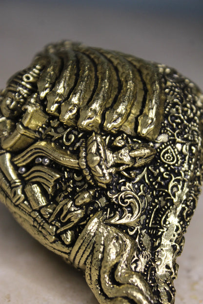 Brass Lakshmi Narayan Vishnu Shankh | Rigvedaa™