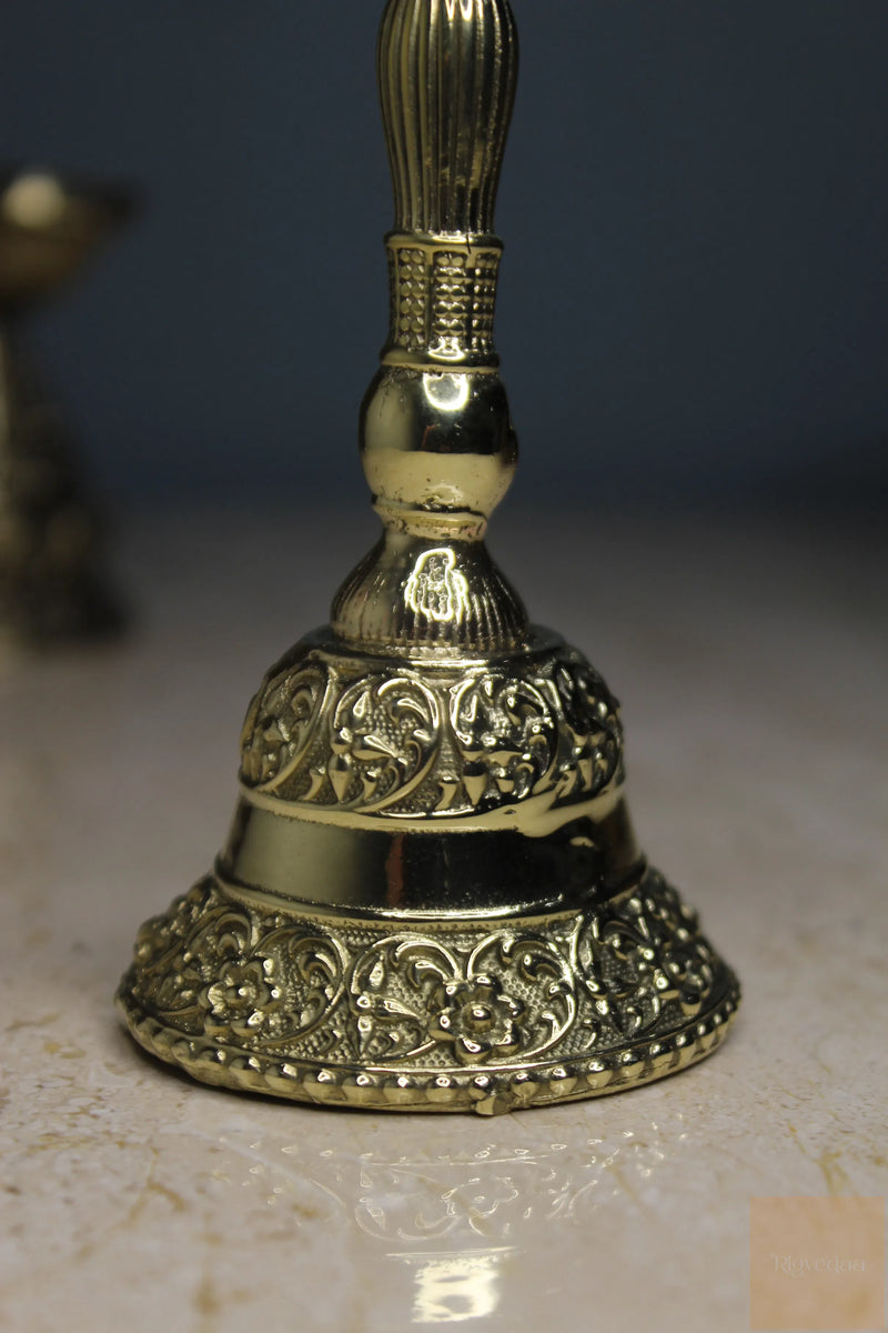 Brass Bajrang Bali Hanuman Puja Bell (5 Inch)