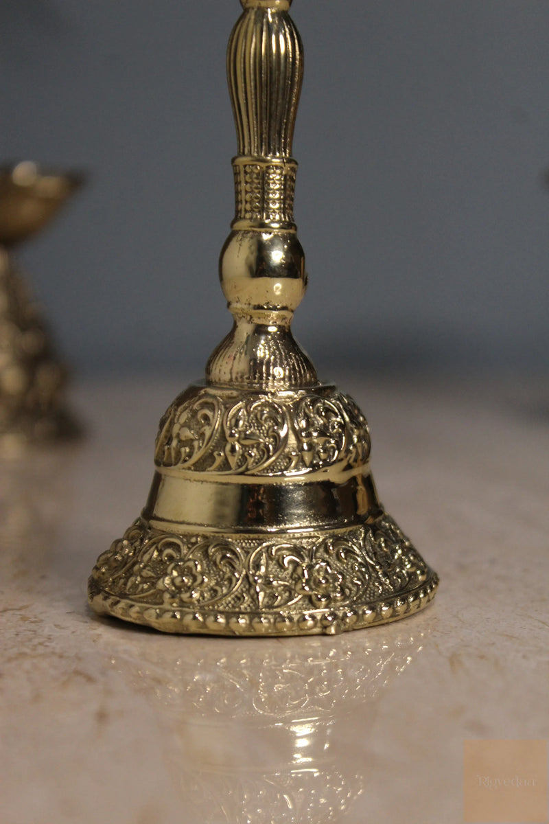 Brass Bajrang Bali Hanuman Puja Bell (5 Inch)