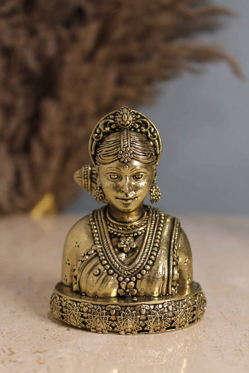Brass Gauri Mata Figurine (3.5 Inch) | Rigvedaa™