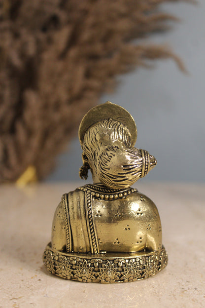 Brass Gauri Mata Figurine (3.5 Inch) | Rigvedaa™