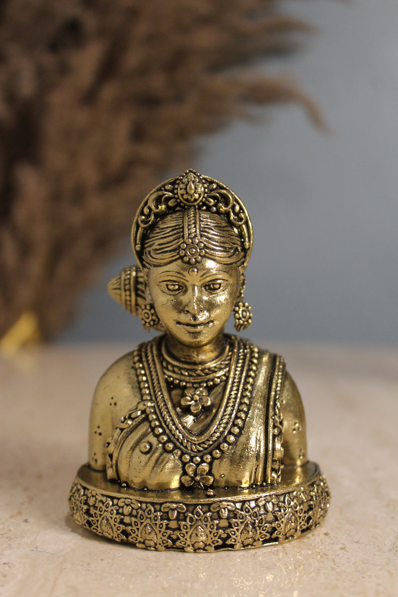Brass Gauri Mata Figurine (3.5 Inch) | Rigvedaa™