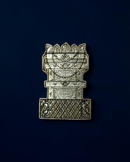Rigvedaa™ brass Raghavendra Swamy idol featuring intricate traditional craftsmanship for home temple puja